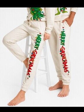 The Grinch Fleece Graphic Joggers Size M